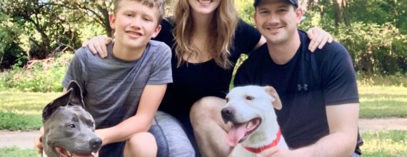 Kristin Boulder Dom Love-A-Bull Adoption Success Stories